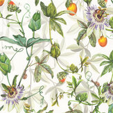 Passiflora Wallpaper - Chalk - by Isabelle Boxall. Click for more details and a description.