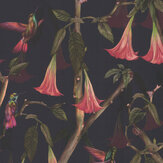 Angel Trumpets Wallpaper - Midnight - by Isabelle Boxall. Click for more details and a description.