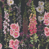 Foxglove Garden Wallpaper - Indigo - by Isabelle Boxall. Click for more details and a description.