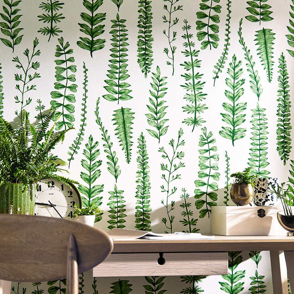 Ferns Wallpaper - Juniper - by Scion