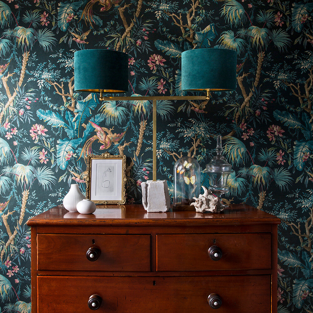 The Lost Gardens Wallpaper - Azure - by Sidney Paul & Co