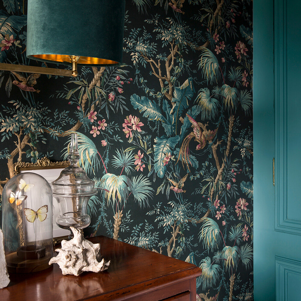 The Lost Gardens Wallpaper - Azure - by Sidney Paul & Co