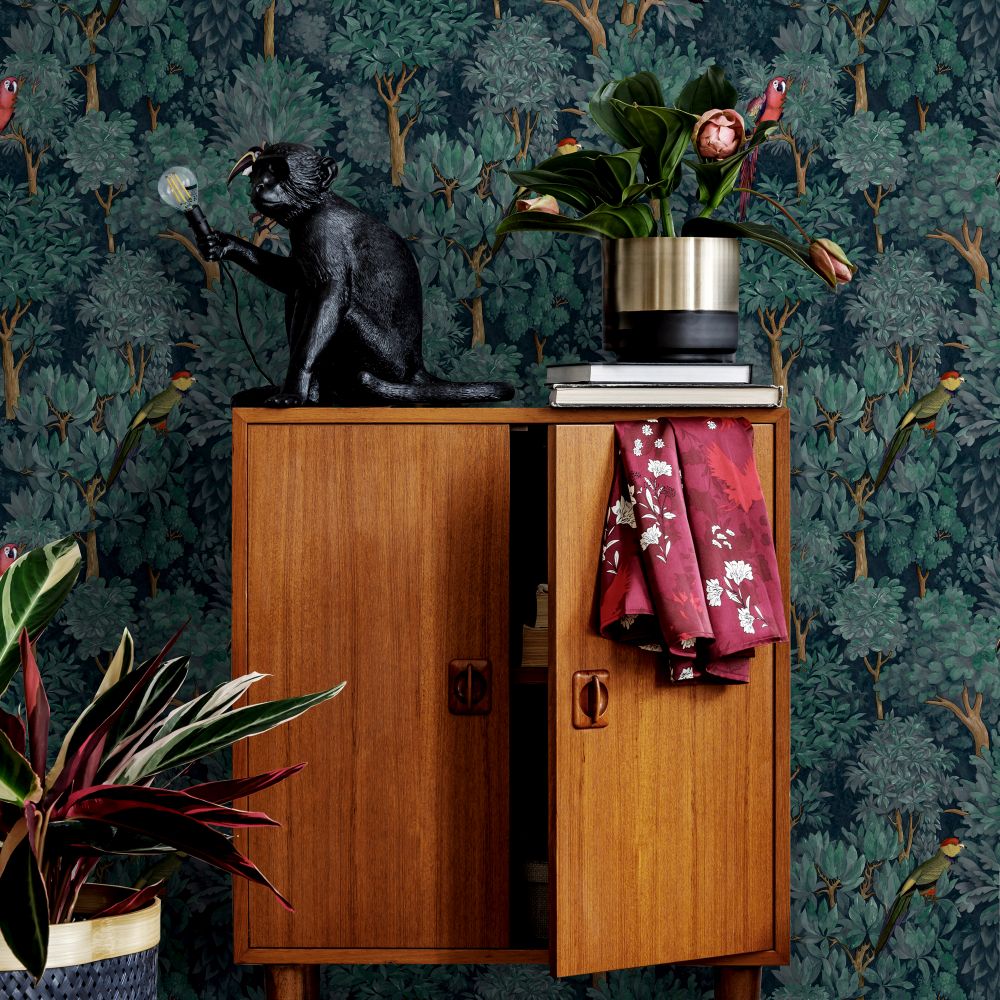 Botanist Wallpaper - Teal - by Albany