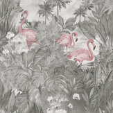 Sarasota Wallpaper - Grey / Pink - by Albany. Click for more details and a description.