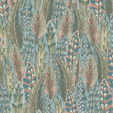 Amherst Wallpaper - Coral Blue - by Albany. Click for more details and a description.