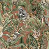Serengeti Wallpaper - Orange - by Albany. Click for more details and a description.