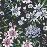Passiflora Wallpaper - Black - by Albany. Click for more details and a description.