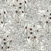 Foliage Wallpaper - Greyscale - by Albany. Click for more details and a description.