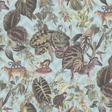 Jungle Wall Wallpaper - Light Blue - by Albany. Click for more details and a description.