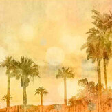Palm Oasis Mural - Yellow - by ARTist. Click for more details and a description.