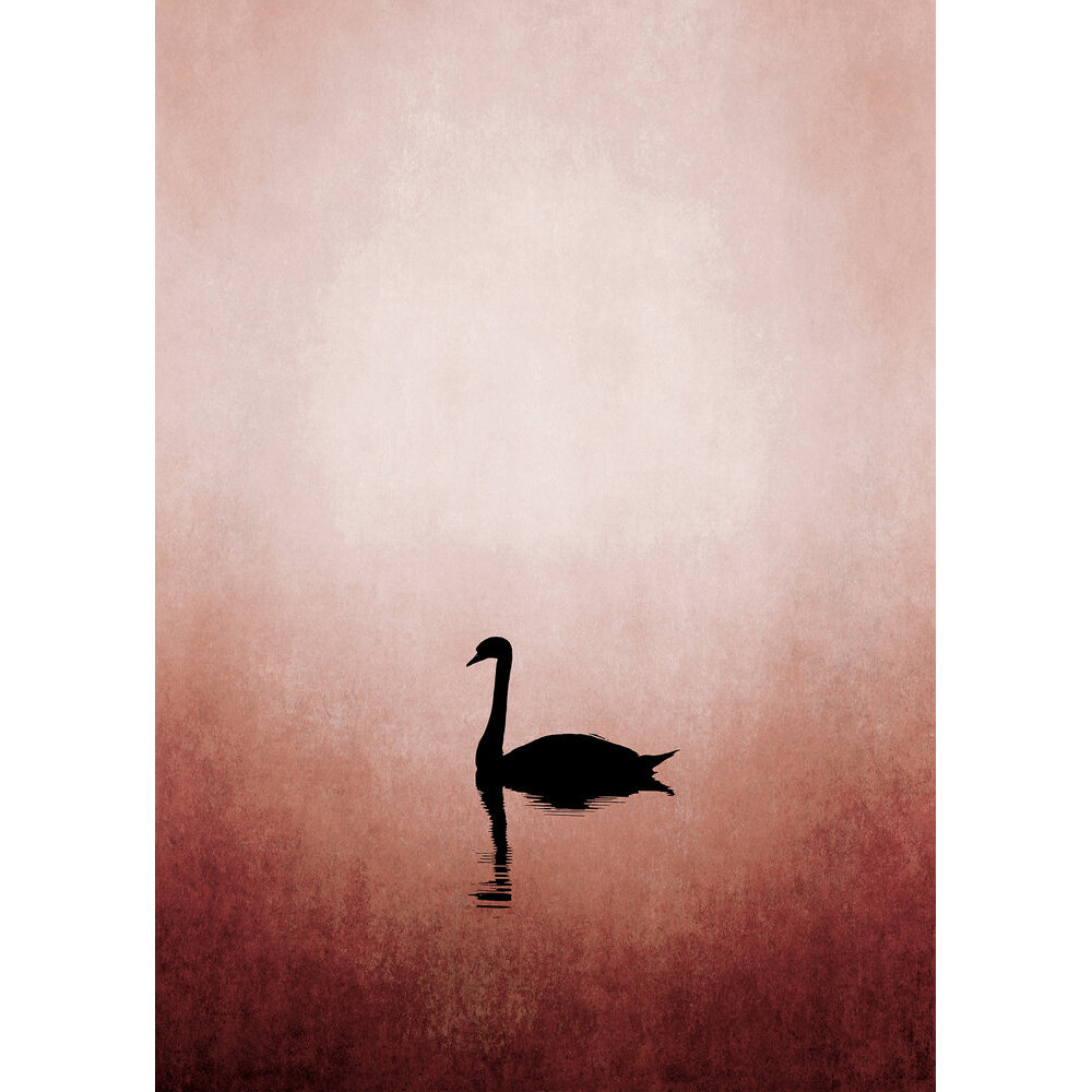 Swan Lake Mural - Red - by ARTist