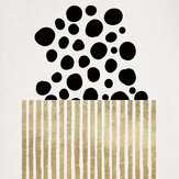 Golden Popcorn Mural - Black/Gold - by ARTist. Click for more details and a description.