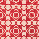 Aegean Tiles Wallpaper - Red - by Mind the Gap. Click for more details and a description.