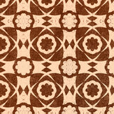 Aegean Tiles Wallpaper - Leather - by Mind the Gap. Click for more details and a description.