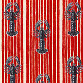 Mediterranean Lobsters Wallpaper - Red - by Mind the Gap. Click for more details and a description.