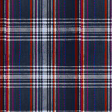 Seaport Plaid Wallpaper - Navy Blue - by Mind the Gap. Click for more details and a description.