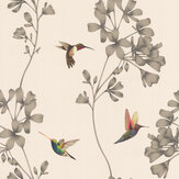 Amazilia Wallpaper - Stone/Gold - by Harlequin. Click for more details and a description.