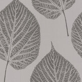 Leaf Wallpaper - Slate/Silver - by Harlequin. Click for more details and a description.