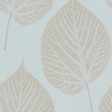 Papier peint Leaf - Ciel / or argenté - Harlequin. Cliquez pour en savoir plus et lire la description.