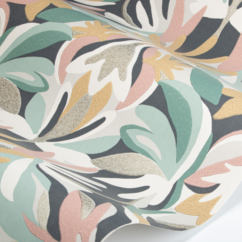 Melora Wallpaper - Positano Succulent/Gold - by Harlequin