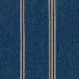 Papier peint Katalin Stripe - Bleu port maritime - Mind the Gap. Cliquez pour en savoir plus et lire la description.