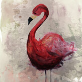 Flamingo Mural - Pink - by ARTist. Click for more details and a description.