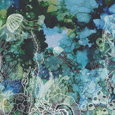 Underwater Colours Mural - Blue - by ARTist. Click for more details and a description.