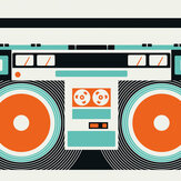 Ghetto Blaster Mural - Multi - by ARTist. Click for more details and a description.
