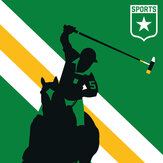 Horse Polo Mural - Green/Yellow - by ARTist. Click for more details and a description.