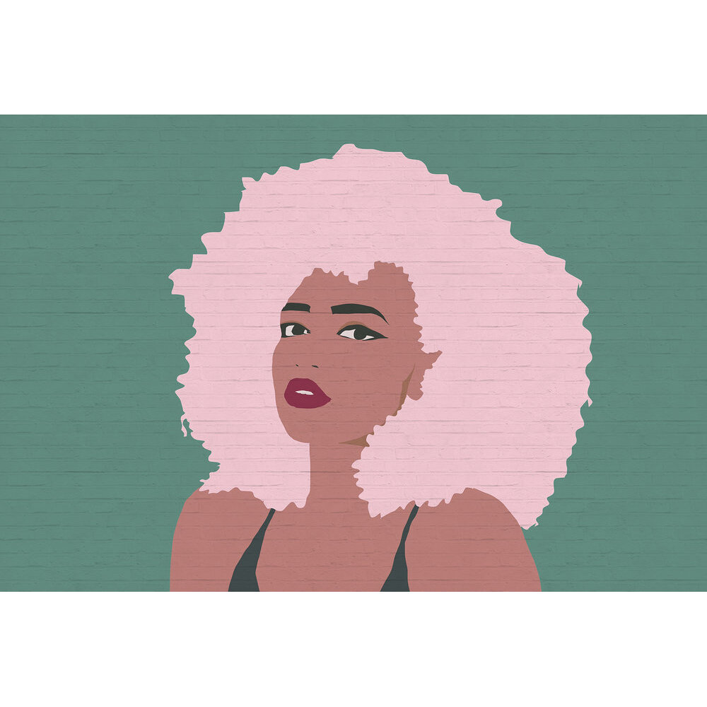 Whitney Mural - Pink/Teal - by ARTist
