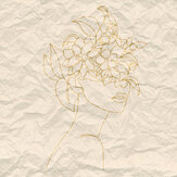Paper Face Mural - Beige - by ARTist. Click for more details and a description.