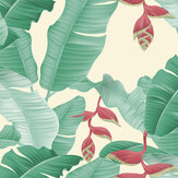 Heliconia Mural - Green - by ARTist. Click for more details and a description.