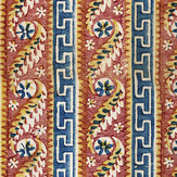 Samothraki Fabric - Blue/ Red/ White/ Yellow - by Mind the Gap. Click for more details and a description.
