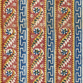 Samothraki Outdoor Fabric - Blue/ Red/ White/ Yellow - by Mind the Gap. Click for more details and a description.