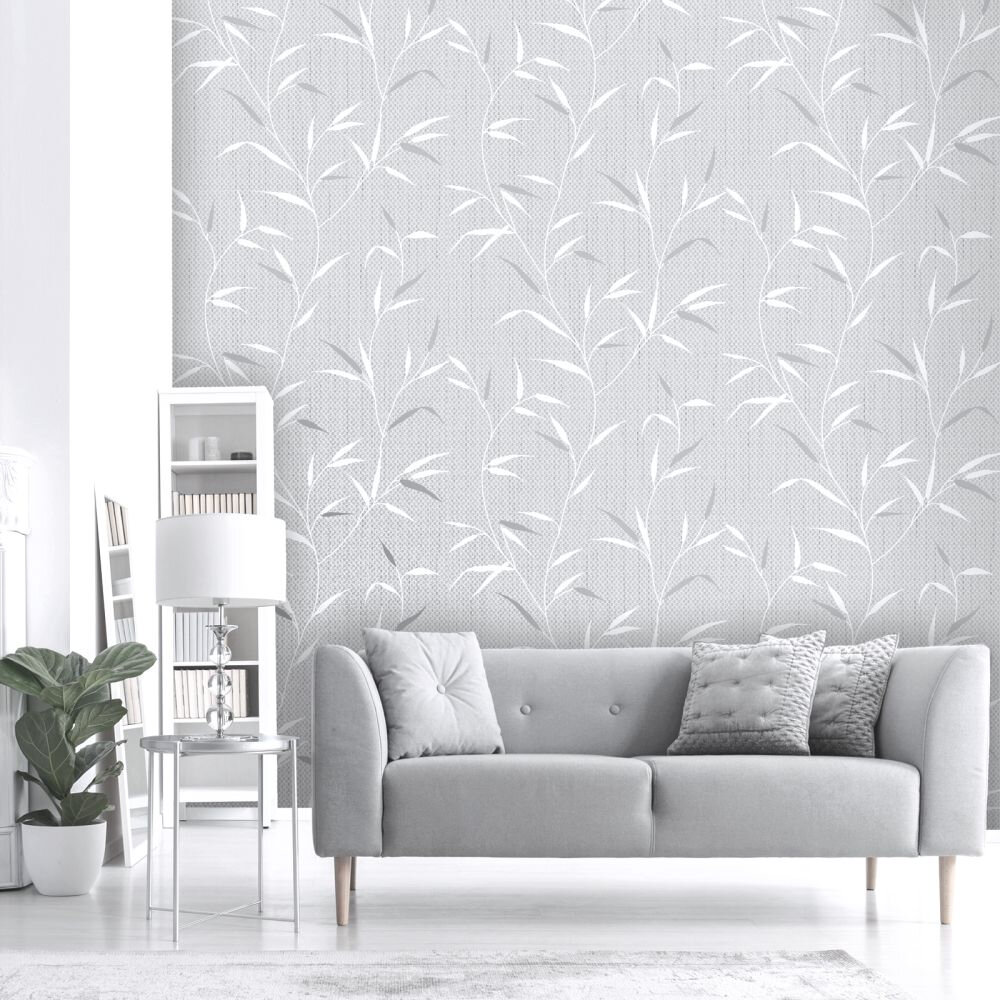 Amelie Wallpaper - Grey - by Albany