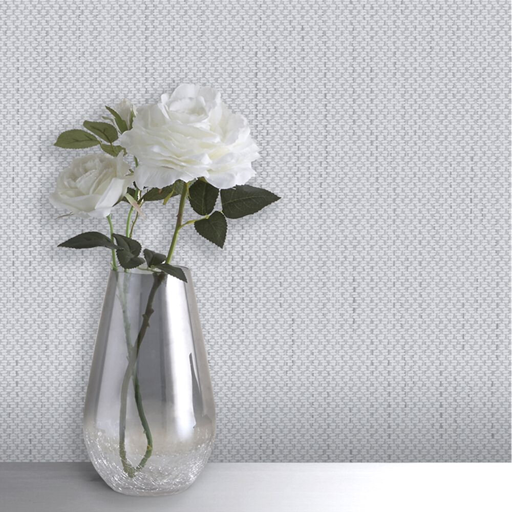 Amelie Texture Wallpaper - Grey - by Albany