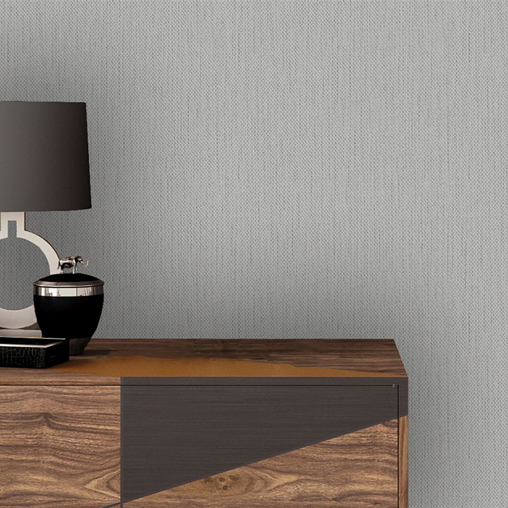 Amelie Texture Wallpaper - Dark Grey - by Albany