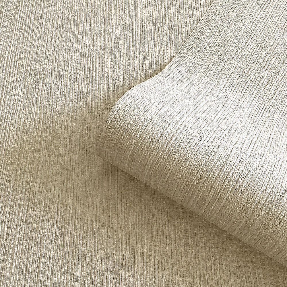Grasscloth Texture Wallpaper - Cream - by Albany