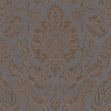 Metallic Damask Wallpaper - Rose Gold - by Albany. Click for more details and a description.