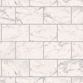 Marbled Bricks Wallpaper - White/Silver - by Albany. Click for more details and a description.