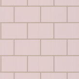Metro Tile Wallpaper - Blush - by Albany. Click for more details and a description.