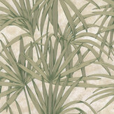 Glitter Palm Leaves Wallpaper - Green - by Albany. Click for more details and a description.