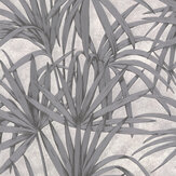 Glitter Palm Leaves Wallpaper - Dark grey - by Albany. Click for more details and a description.