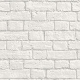 Glitter Brick Wallpaper - White - by Albany