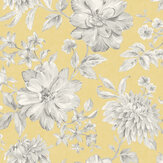 Lucia Floral Wallpaper - Yellow - by Albany. Click for more details and a description.
