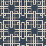 Japanese Trellis Wallpaper - Indigo - by Albany. Click for more details and a description.