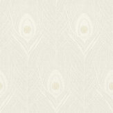 Peacock Feather Wallpaper - Grey - by Galerie. Click for more details and a description.