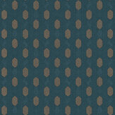 Art Deco Geometric Wallpaper - Blue - by Galerie. Click for more details and a description.