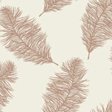 Fawning Feather Wallpaper - Cream / Rose Gold - by Albany. Click for more details and a description.