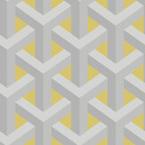 Glistening Trident Wallpaper - Yellow - by Albany. Click for more details and a description.